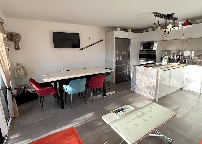 Cosy Grande Terrasse Clim Parking 4-6 Pers Apartamento *